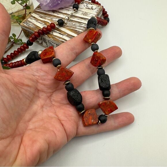Vintage Mixed Gemstone Energy Healing Necklace - Picture 2 of 4